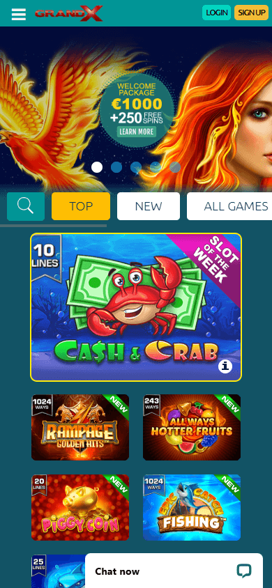 GrandX Casino Mobile screenshot
